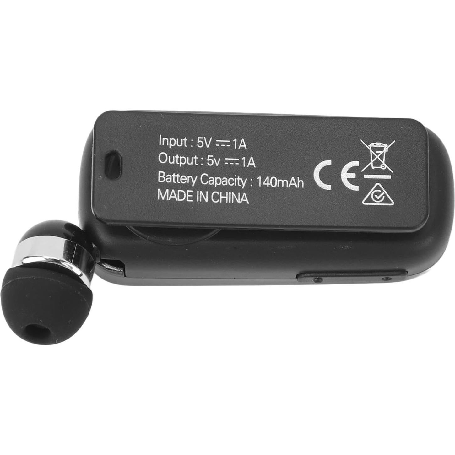 Auriculares Inalámbricos Retráctiles Yoidesu V5.2 Bluetooth Negro