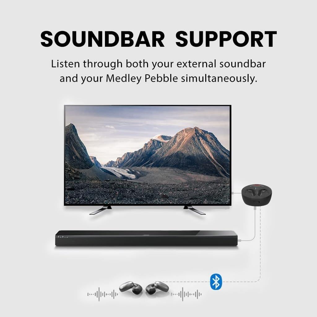 Auriculares Inalámbricos Avantree Medley Pebble Bluetooth 5.3