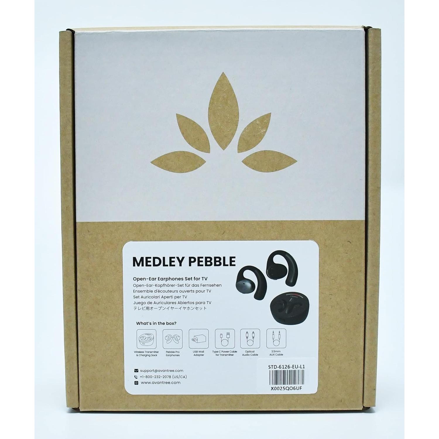 Auriculares Inalámbricos Avantree Medley Pebble Bluetooth 5.3