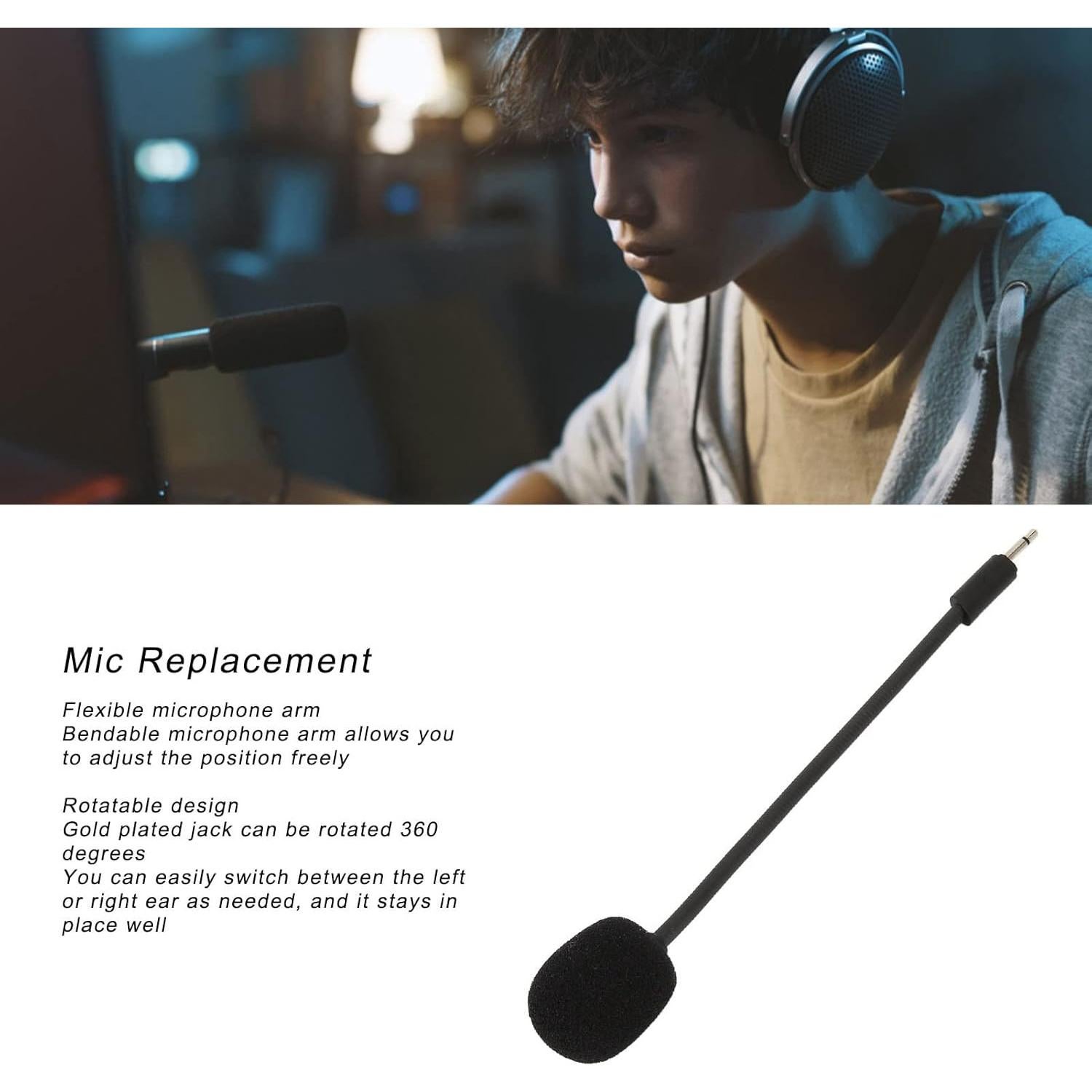 Micrófono Desmontable Diyeeni 2.5mm con Cancelación de Ruido