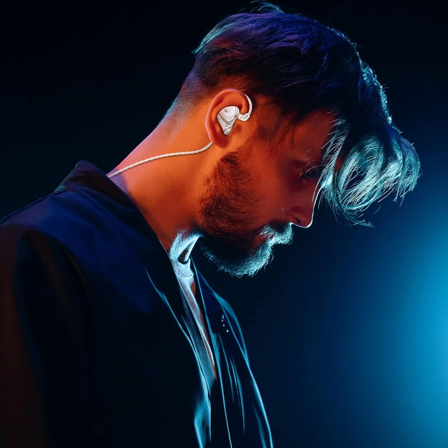 Auriculares In-Ear BASN MMCX HiFi con Bajo Potente - Blanco