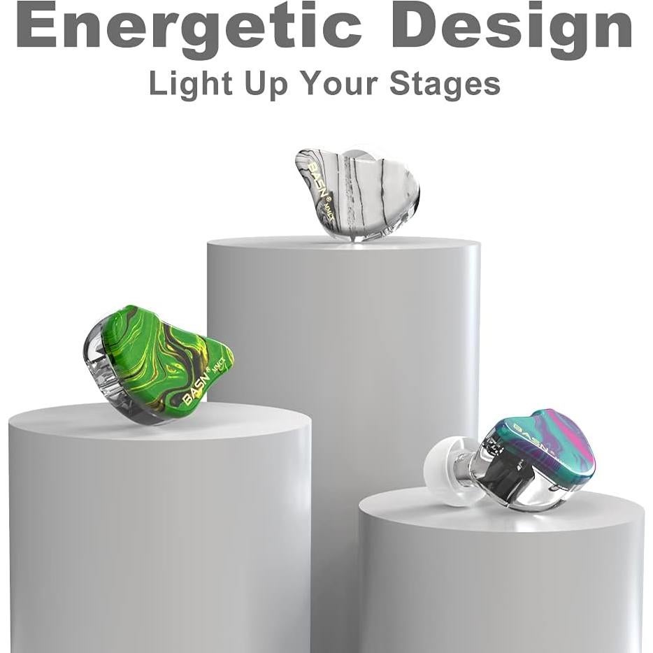 Auriculares In-Ear BASN MMCX HiFi con Bajo Potente - Blanco