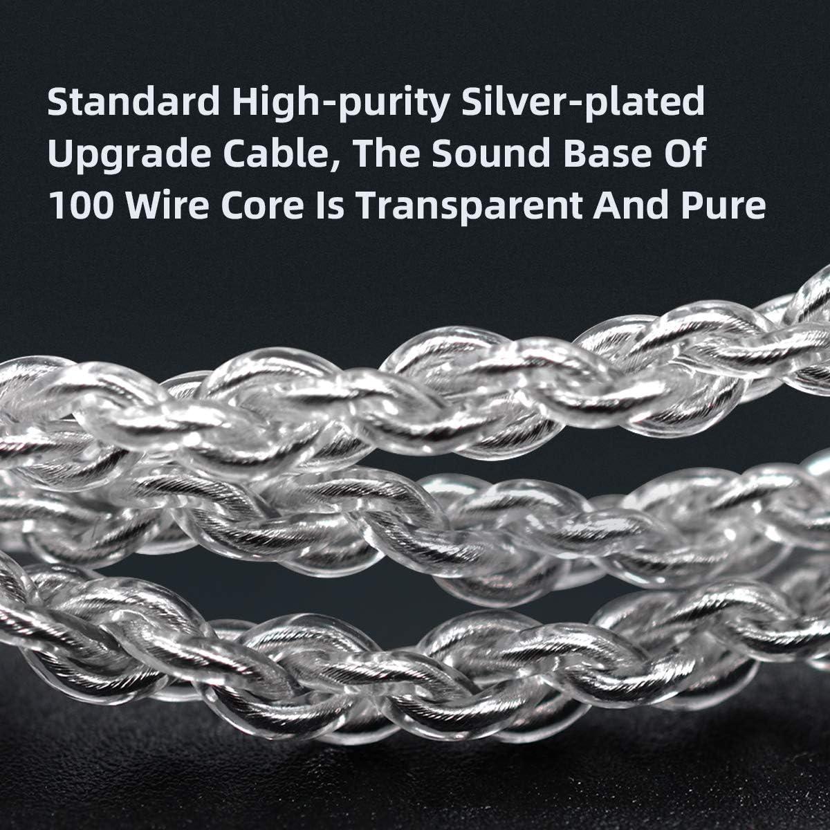 Auriculares In Ear KZ ZAX 7BA+1DD HiFi Aislamiento Sonido Plata