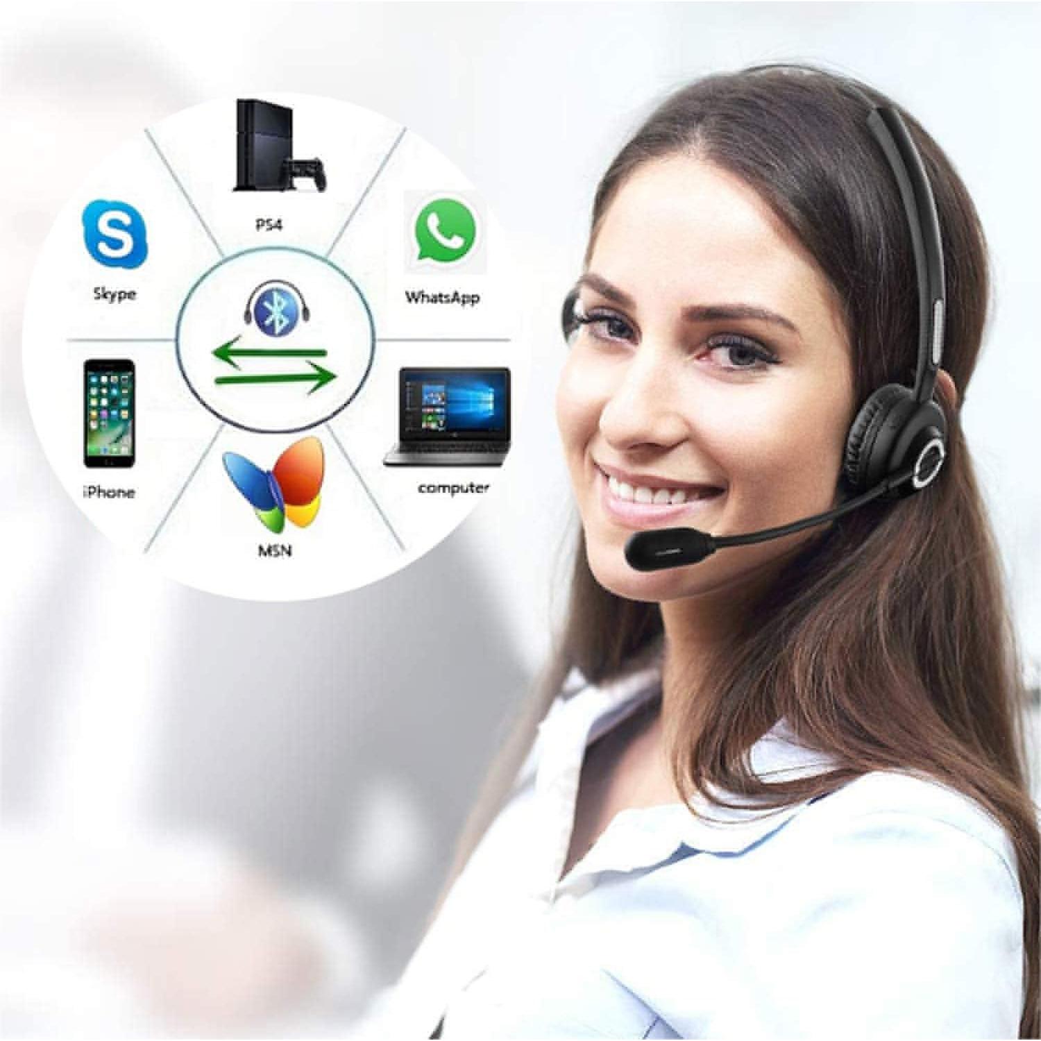 Auricular Inalámbrico Bluetooth EMHFLYFN 50064 con Micrófono