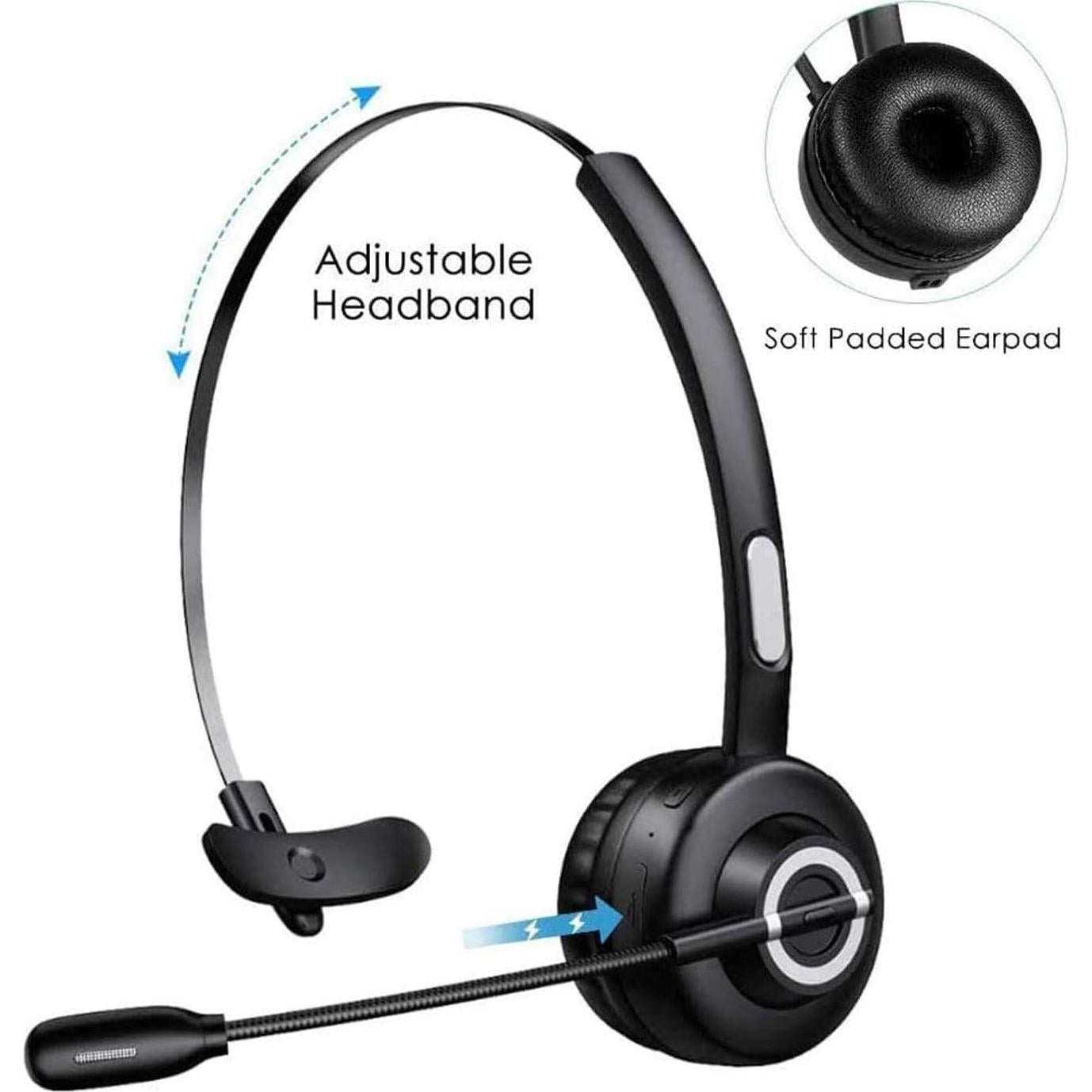 Auricular Inalámbrico Bluetooth EMHFLYFN 50064 con Micrófono