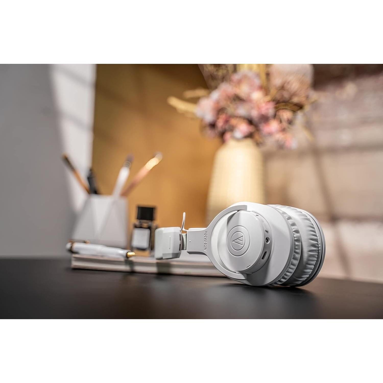 Auriculares Inalámbricos Over-Ear Audio-Technica ATH-M20xBT Blanco
