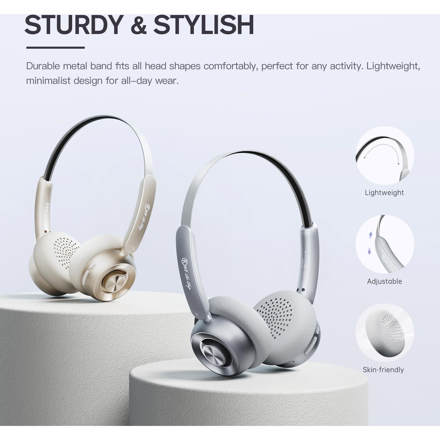 Auriculares Inalámbricos iKF R1 Pop Bluetooth Plata 75H Batería