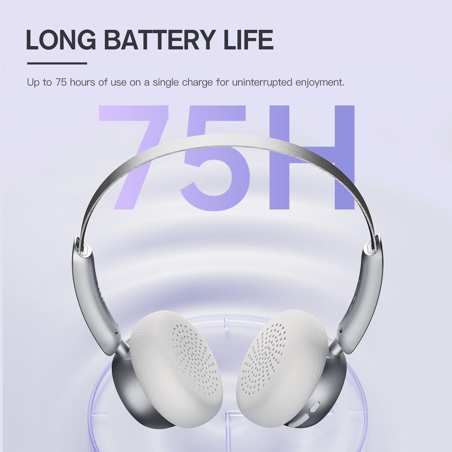 Auriculares Inalámbricos iKF R1 Pop Bluetooth Plata 75H Batería