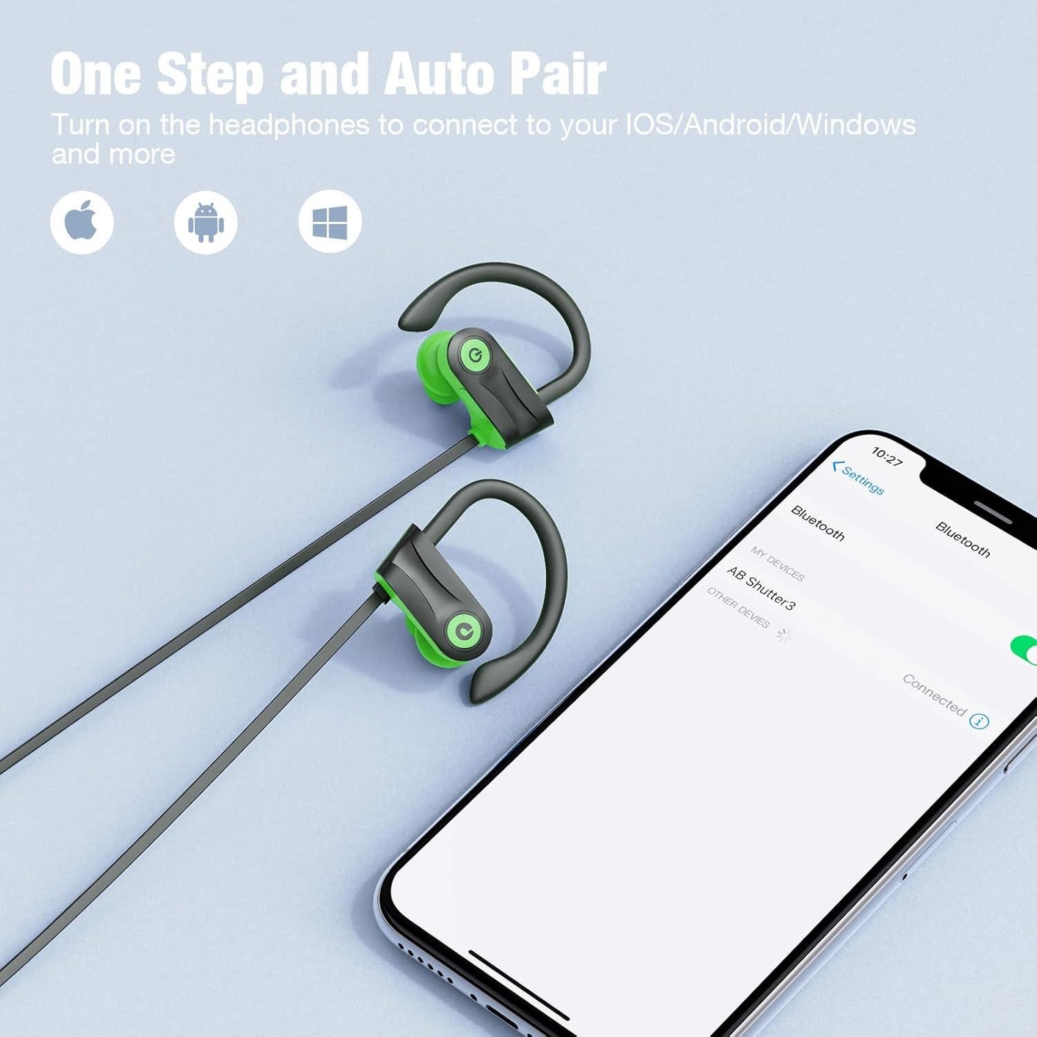 Auriculares Inalámbricos Boean U18 Bluetooth 5.3 IPX7 Verde