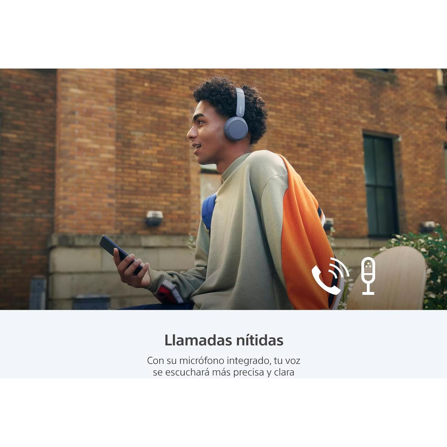 Auriculares Inalámbricos Sony WH-CH520 Bluetooth Azul 50h Batería