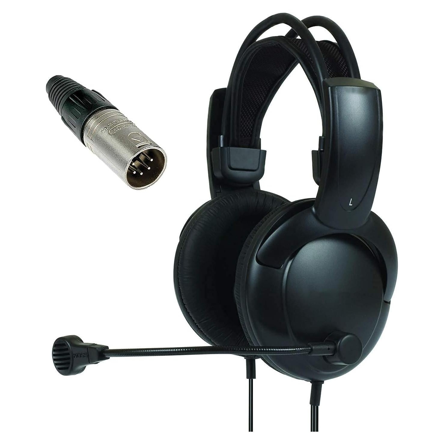 Auriculares Intercomunicador Glenfordsales Doble Muff XLR 1.83m