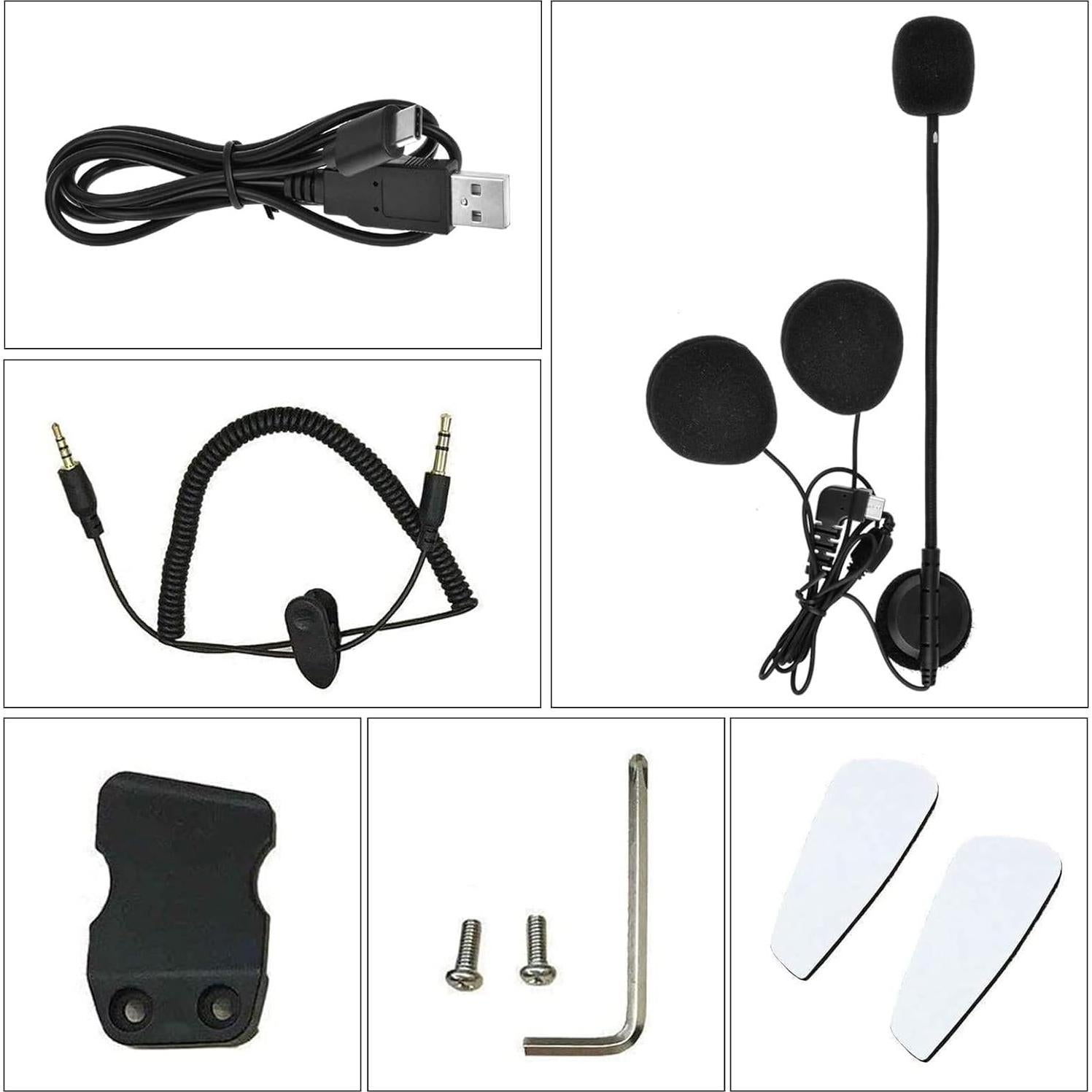 Auriculares Bluetooth para Motocicleta BT-S2 Tipo C con Micrófono