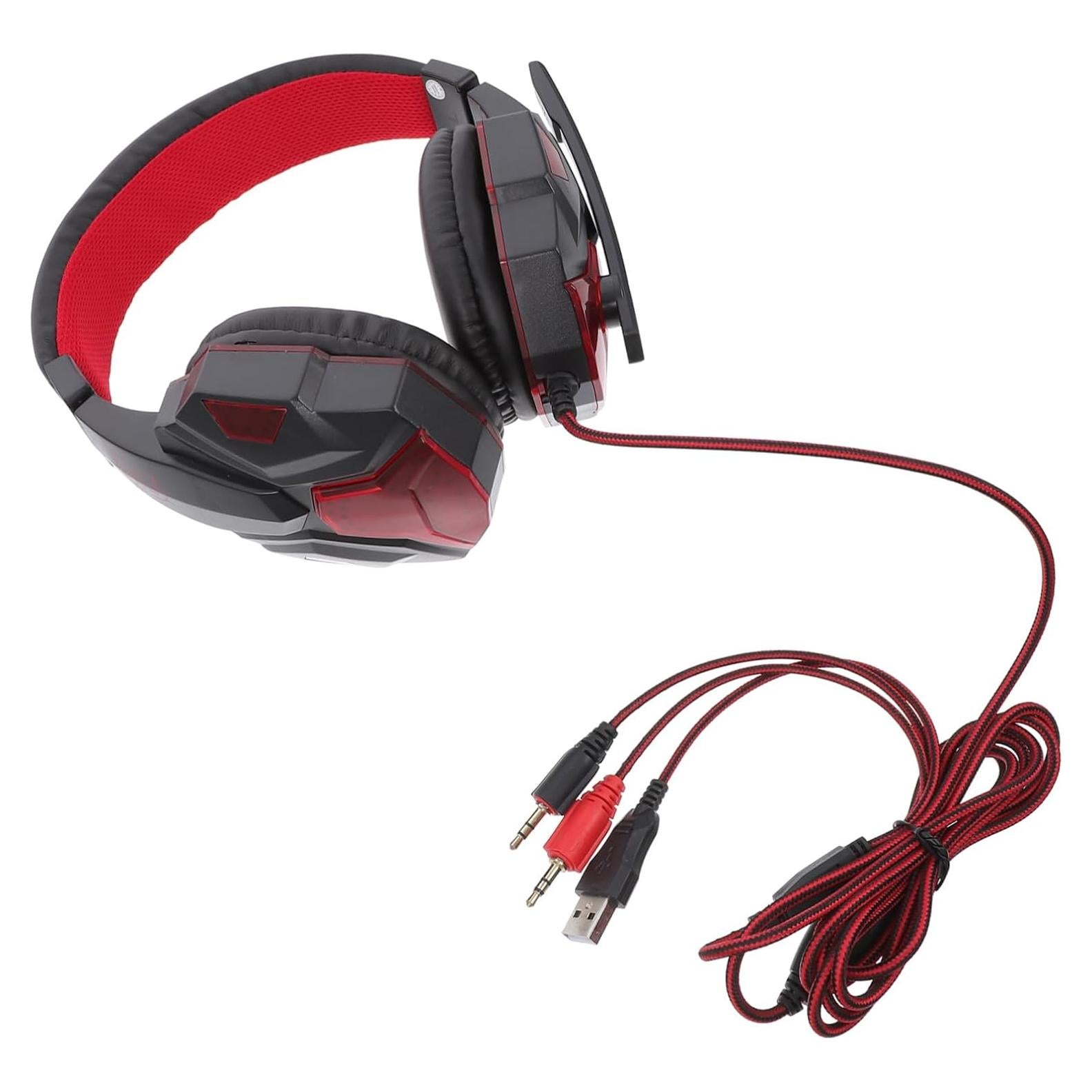 Auriculares para Juegos Tofficu 821QJ1745X7RKM3OU LED Rojo