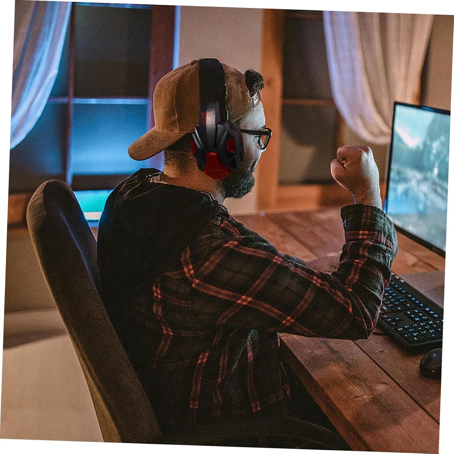 Auriculares para Juegos Tofficu 821QJ1745X7RKM3OU LED Rojo