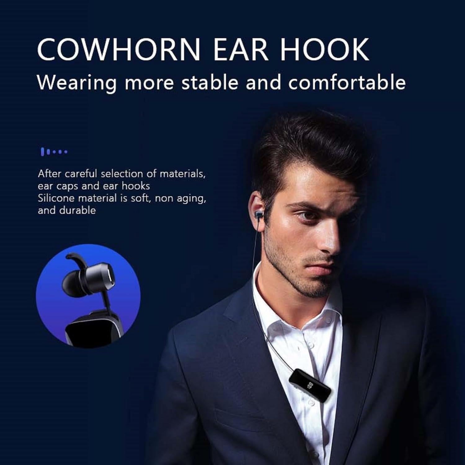 Auricular Bluetooth Inalámbrico Jiaxing F906 Negro con Micrófono