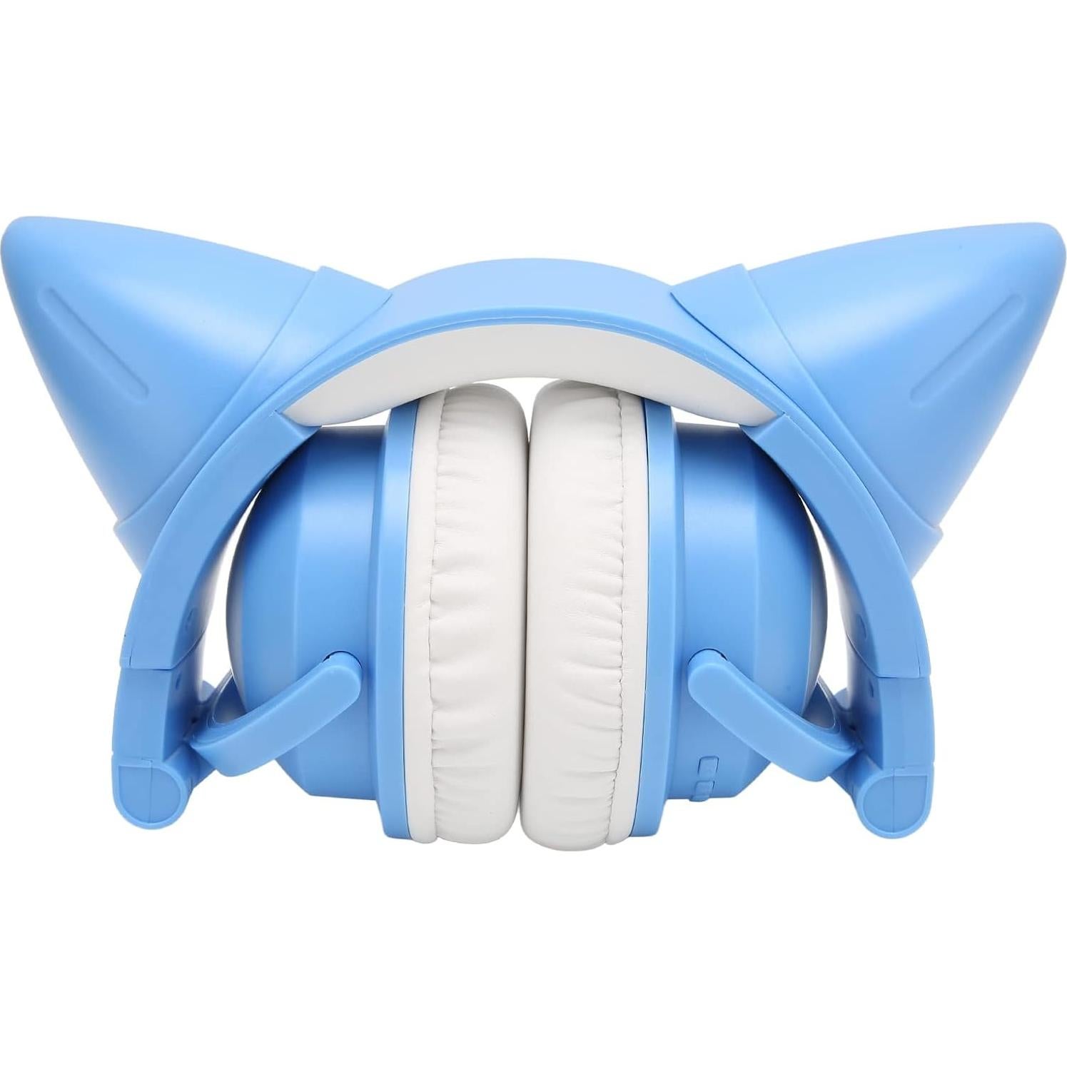 Auriculares Bluetooth con orejas de gato Tangxi Azul 11h batería
