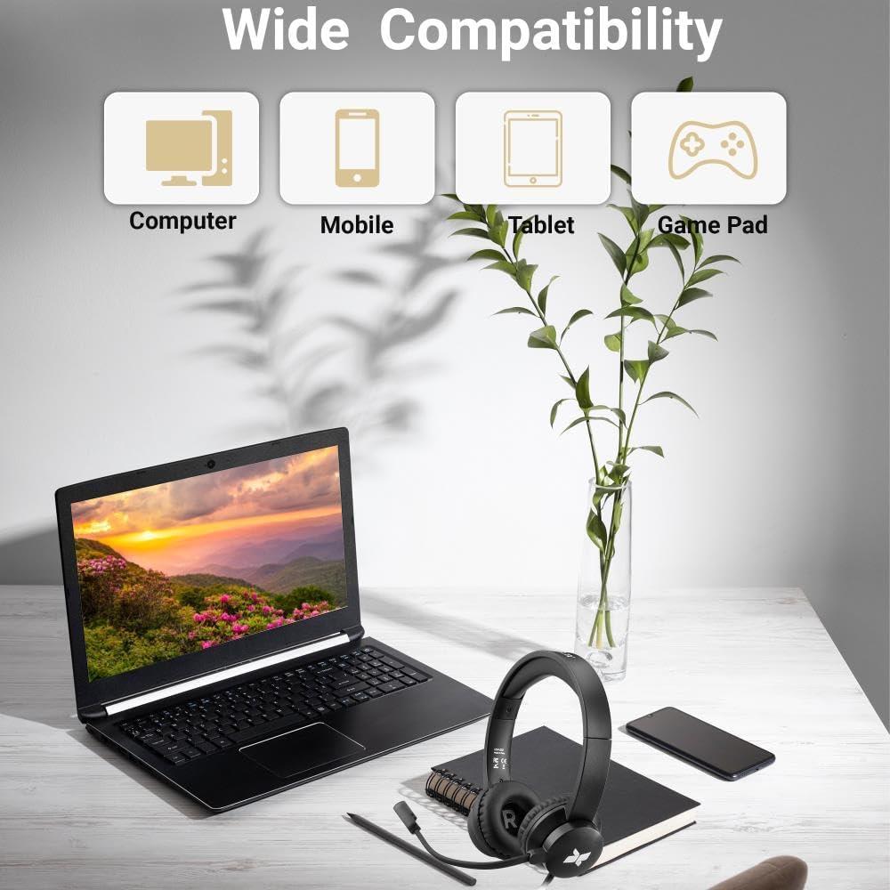 Auricular con cable Xcellon XAZUSH202 con micrófono boom ajustable