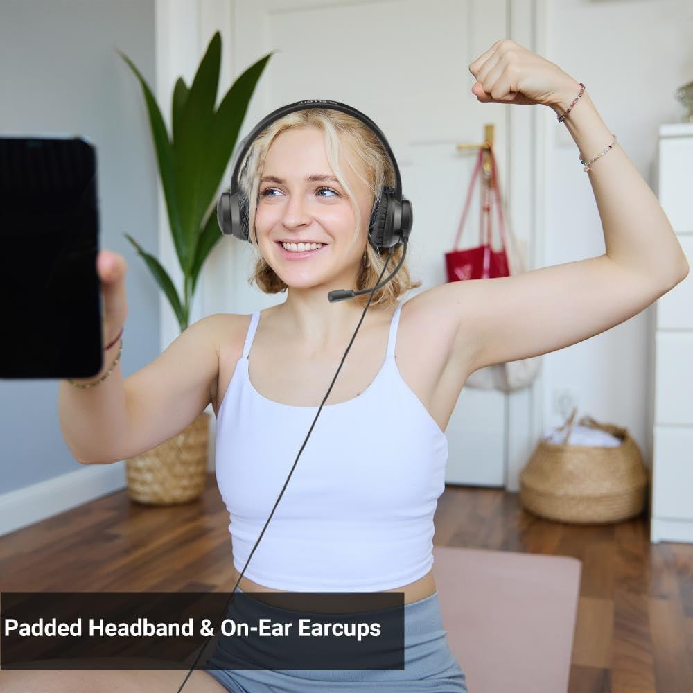 Auricular con cable Xcellon XAZUSH202 con micrófono boom ajustable