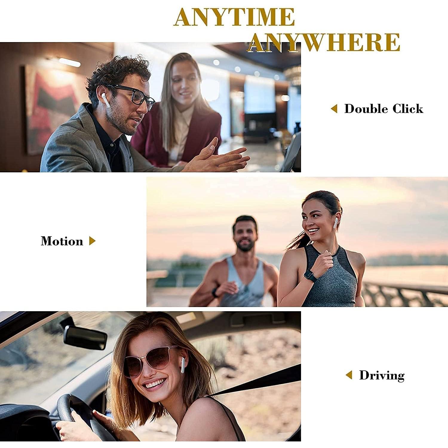 Auriculares Inalámbricos IDAKODU T78 Bluetooth 5.0 IPX8 Blanco