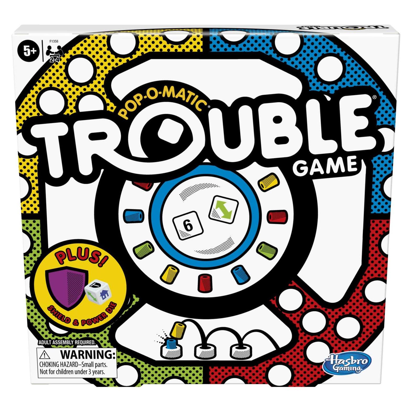 Juego de Mesa Trouble Hasbro con Dado de Poder y Escudo