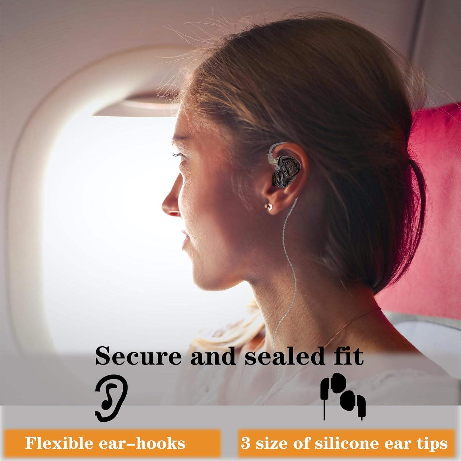 Auriculares In-Ear KZ ZAR 7BA+1DD HiFi Cancelación Ruido