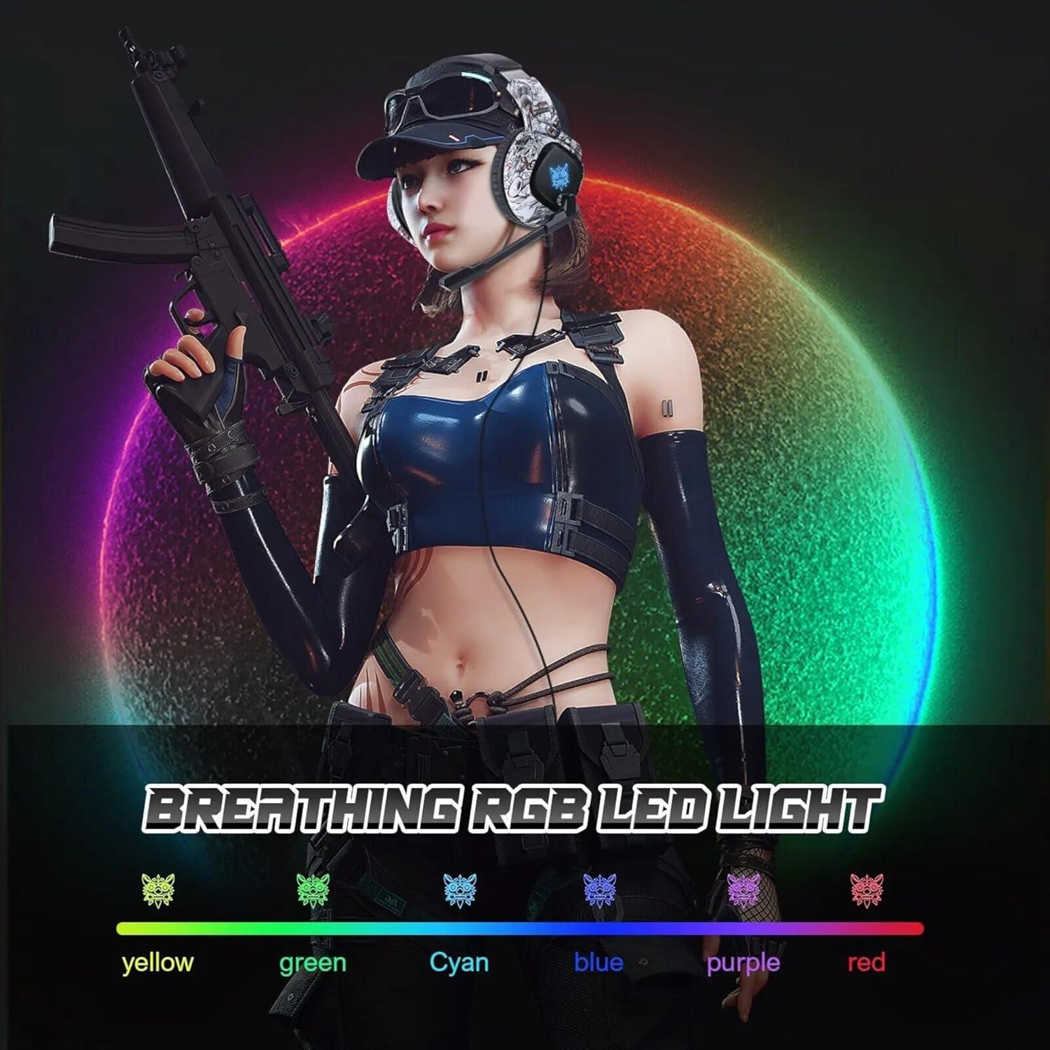 Auriculares Gaming K19 Sellvia con Micrófono y Cancelación de Ruido