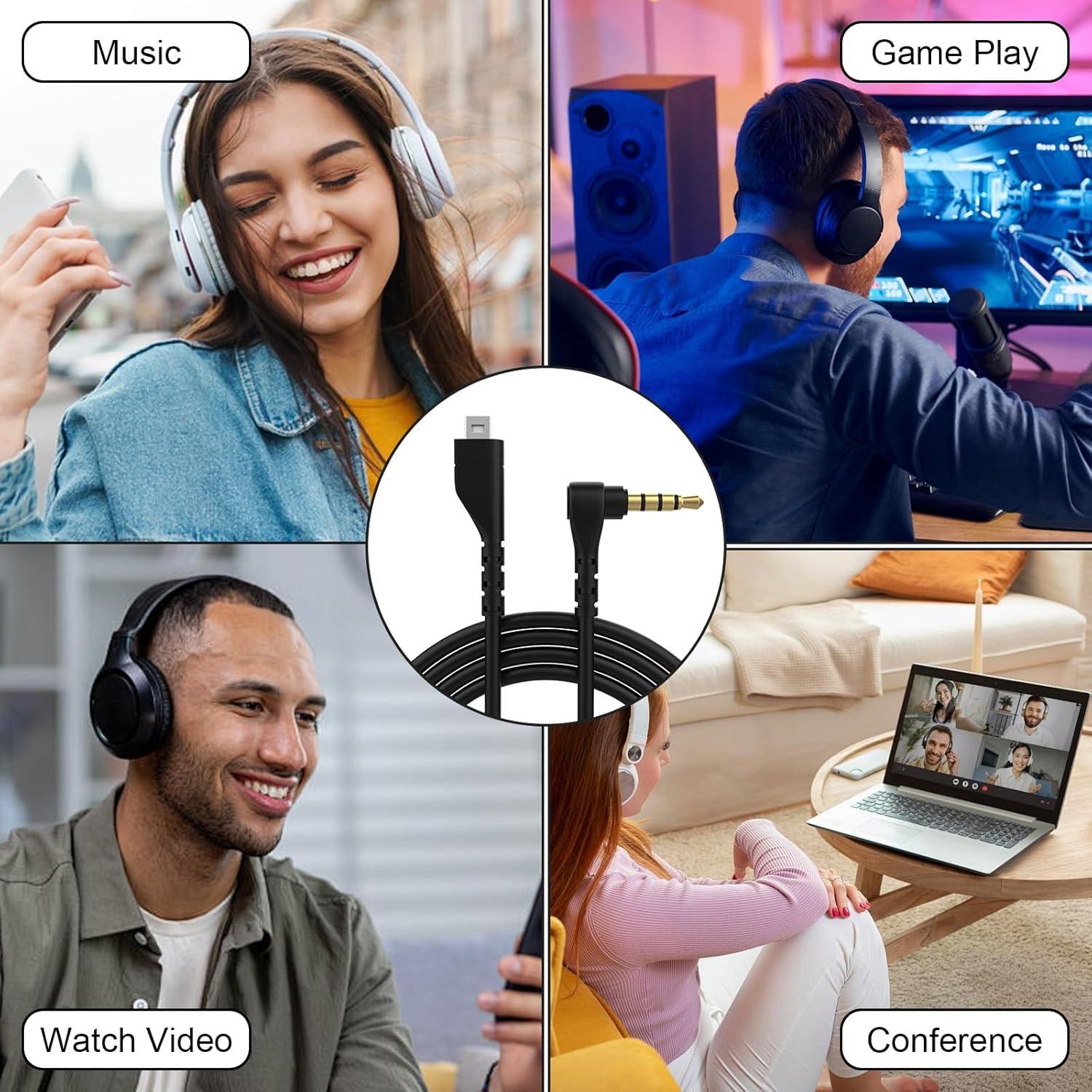 Cable de Audio de Reemplazo Hizsoaor 1.5m para SteelSeries Arctis