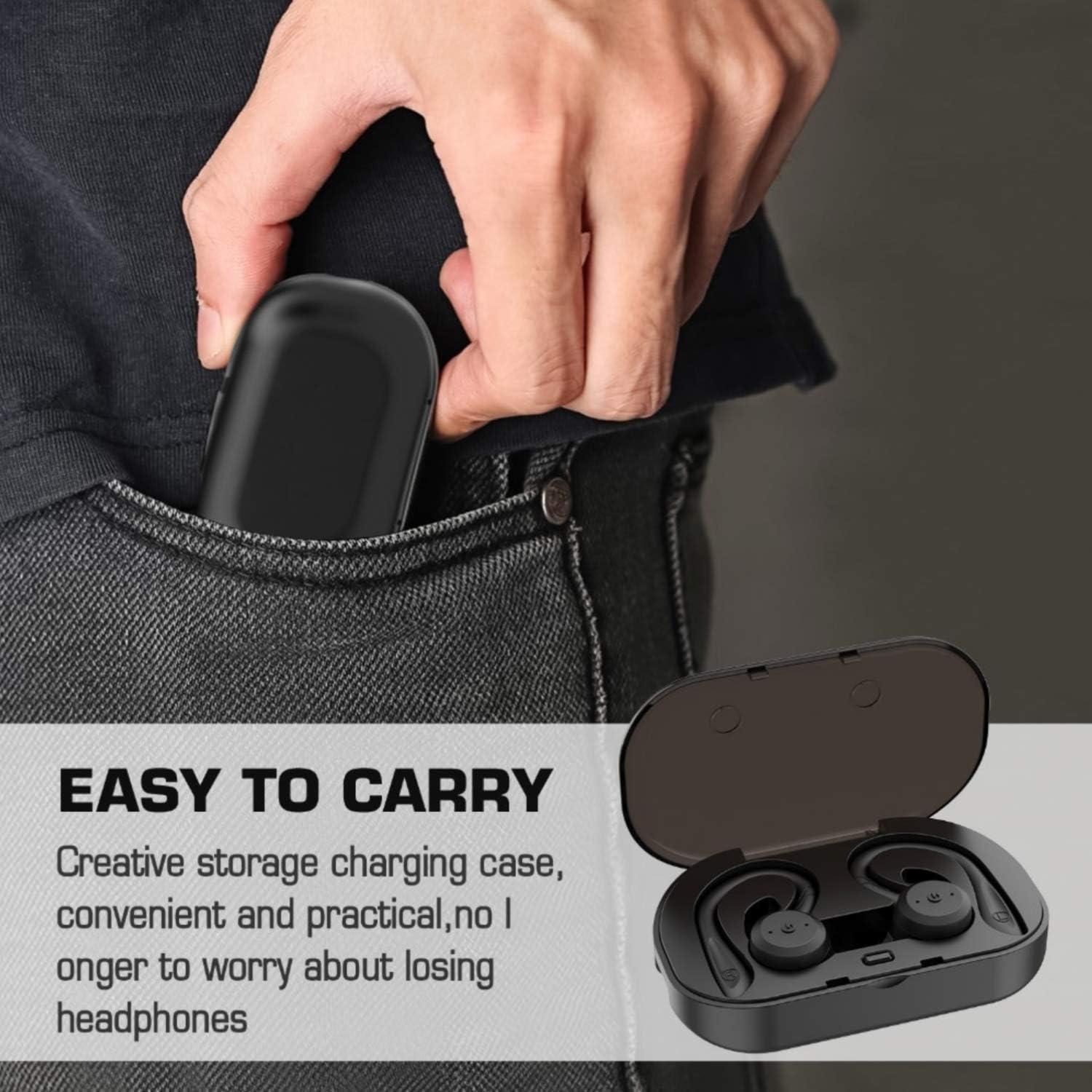 Auriculares Inalámbricos DLW Bluetooth 5.0 Estéreo IPX7 Negro