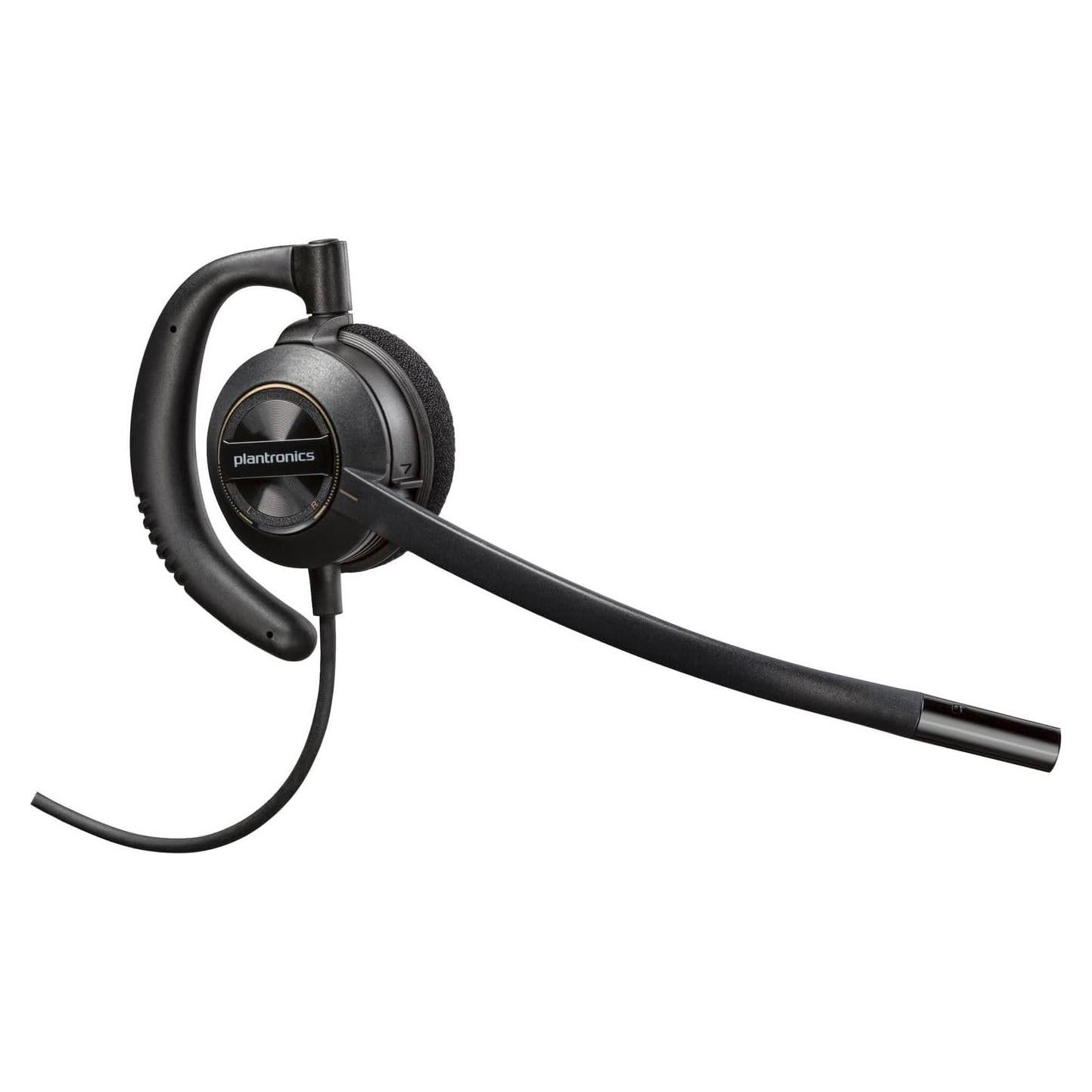 Auricular con cable Plantronics HW530D - Negro, USB, 21.9g