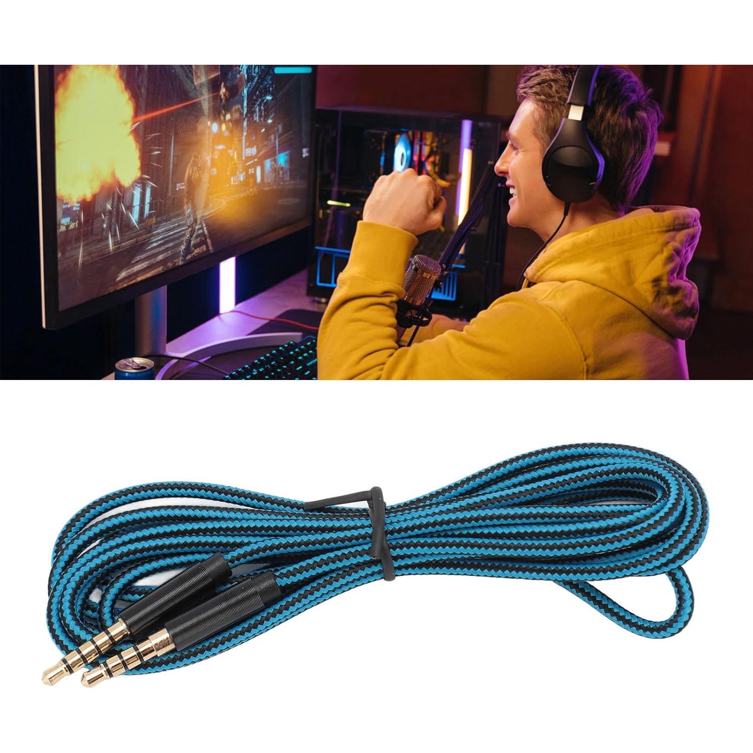 Cable de 3.5mm 5 polos a 4 polos ASHATA 2m para auriculares