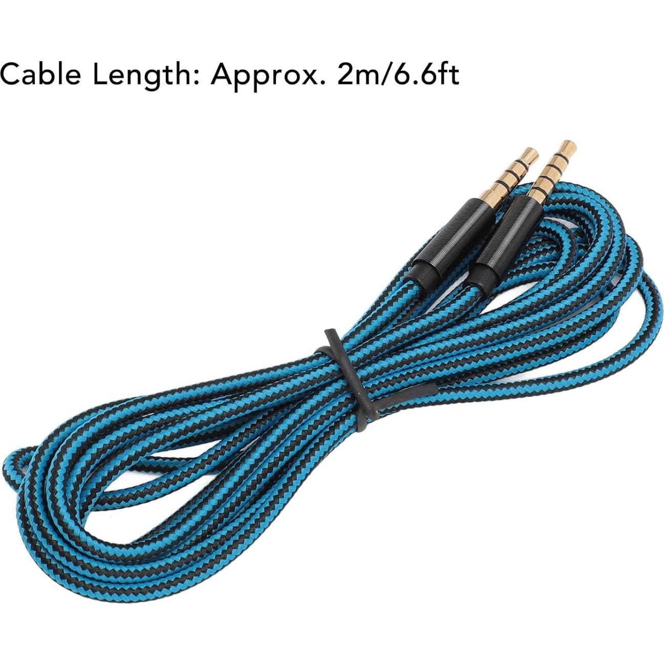 Cable de 3.5mm 5 polos a 4 polos ASHATA 2m para auriculares