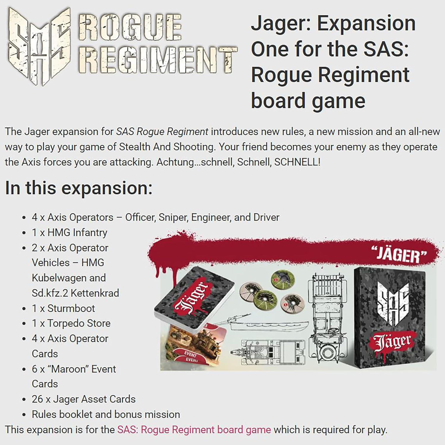 SAS Rogue Regiment Jäger - Expansión de Juego de Mesa