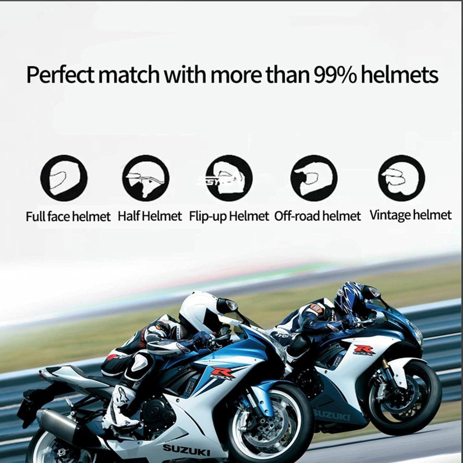 Intercomunicador Bluetooth SCSETC S-8X para Motocicleta IP67