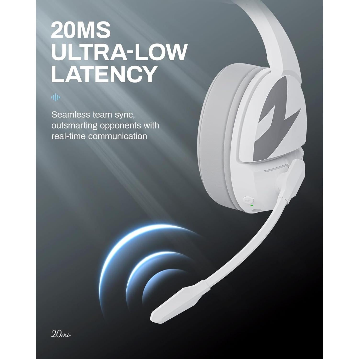 Auriculares Gaming Inalámbricos Acer Flex 2.4GHz 100H Batería