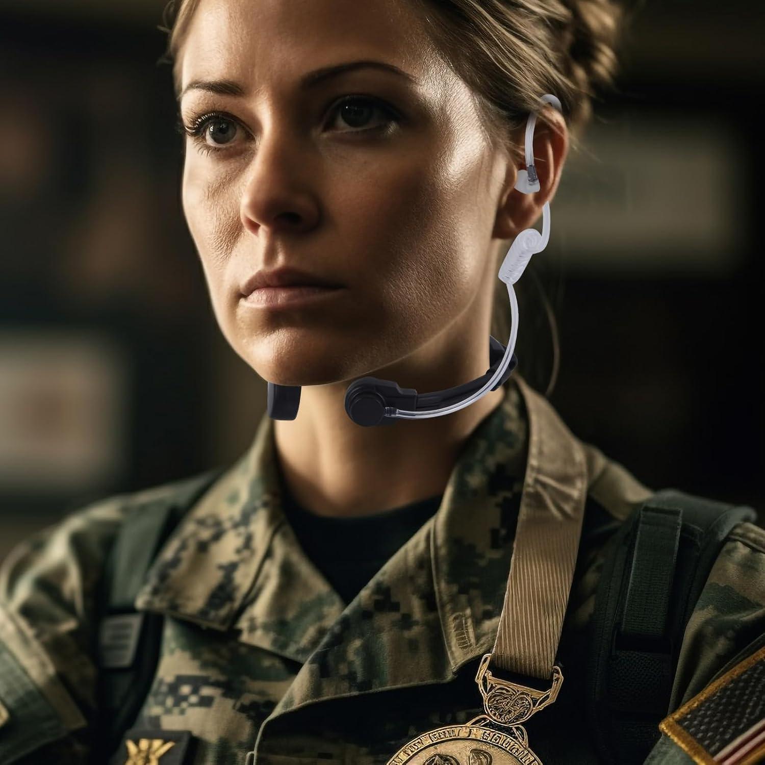 Auricular Táctico de Garganta Chenzhou para Radio Baofeng K1