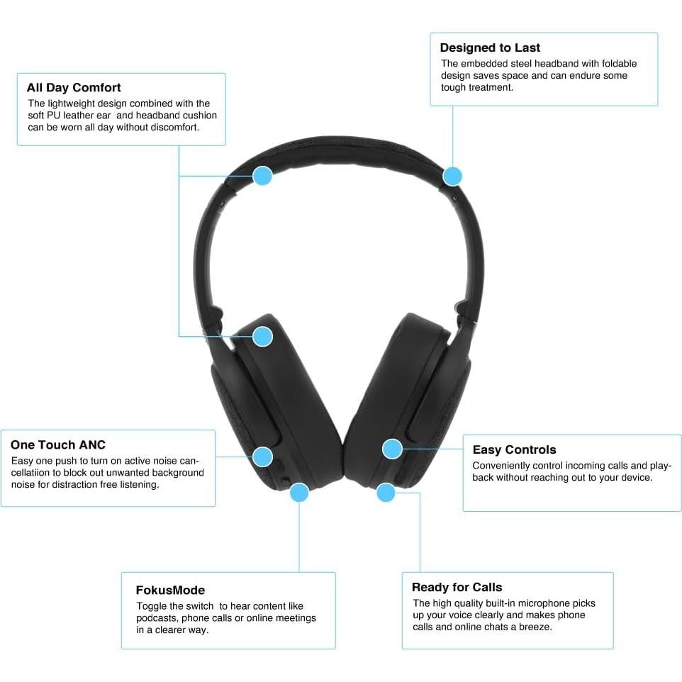 Alexa Voice Remote Pro with Made for Amazon Active Noise Cancelling Bluetooth Headset | Black