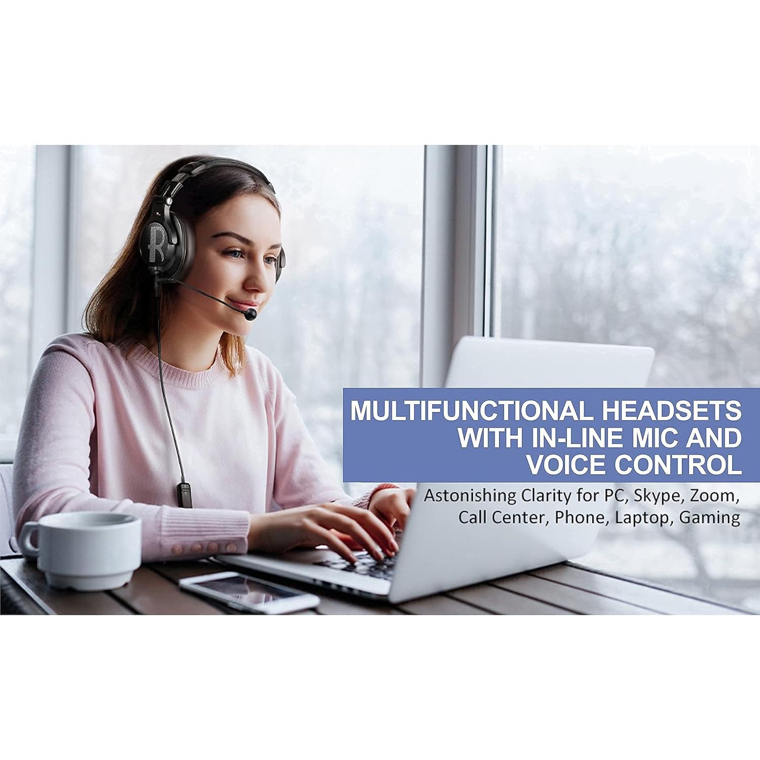 Auriculares Prosonic DJ2-KG con micrófono y control de volumen