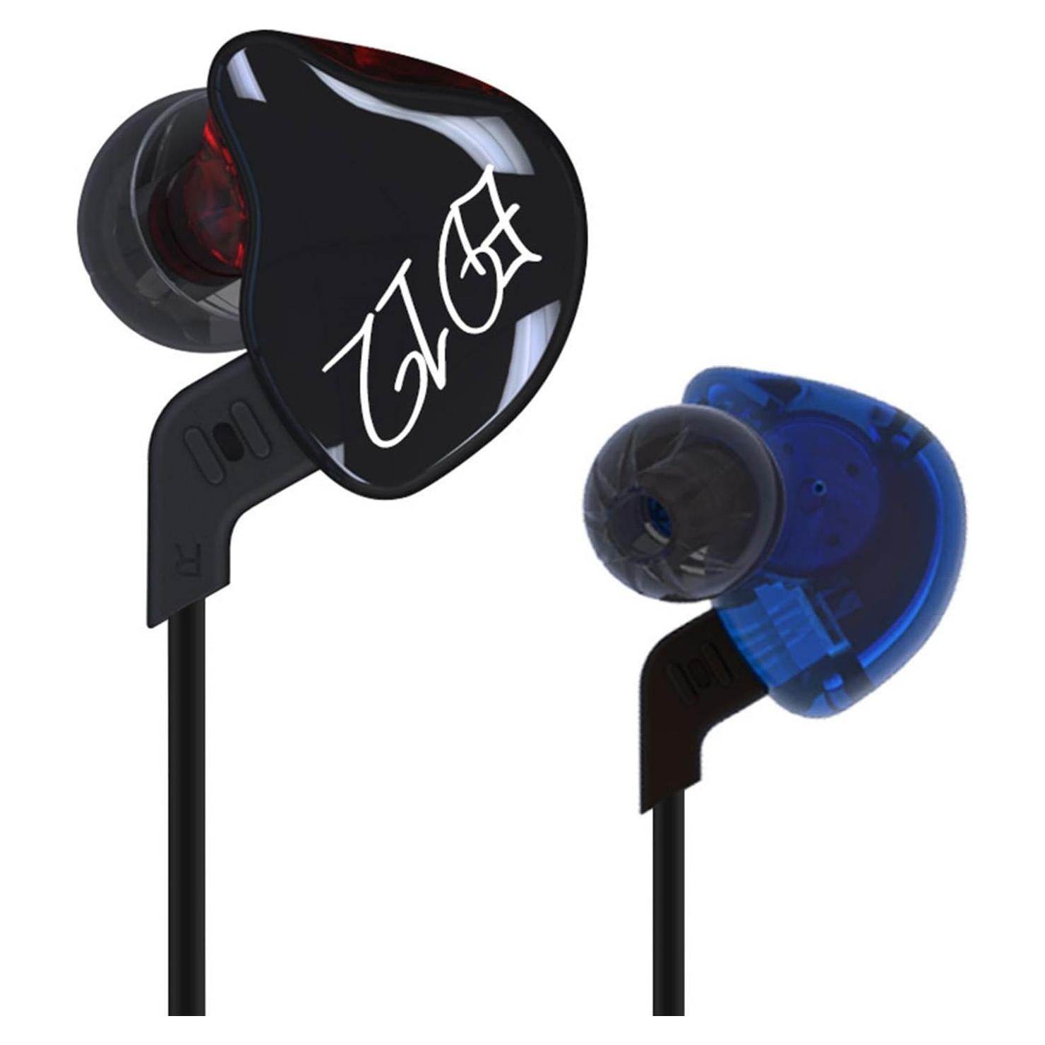 KZ ED12 in-Ear Headphones (Earphones/Earbuds/Headset) Compatible,Black (Black Without Mic)