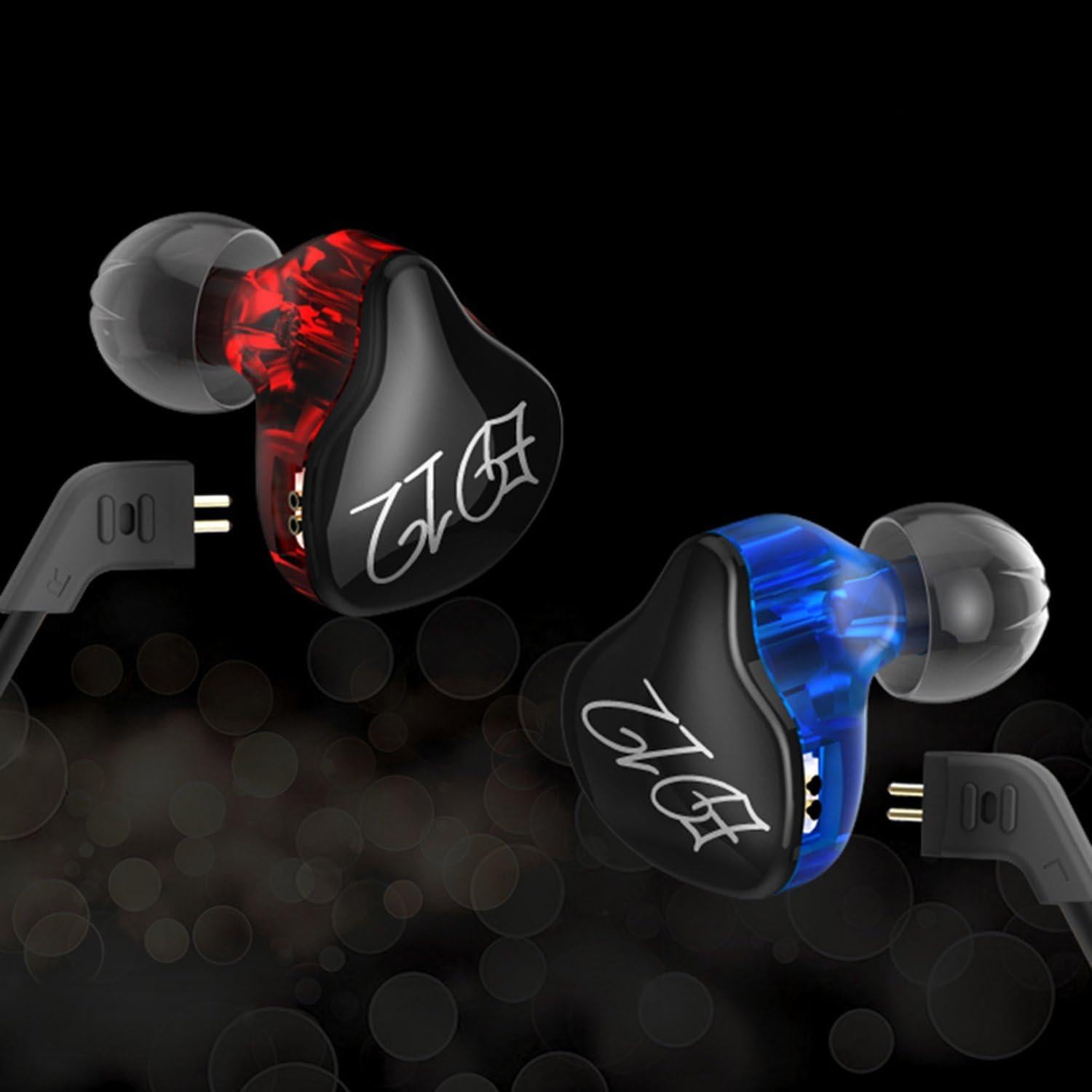 KZ ED12 in-Ear Headphones (Earphones/Earbuds/Headset) Compatible,Black (Black Without Mic)
