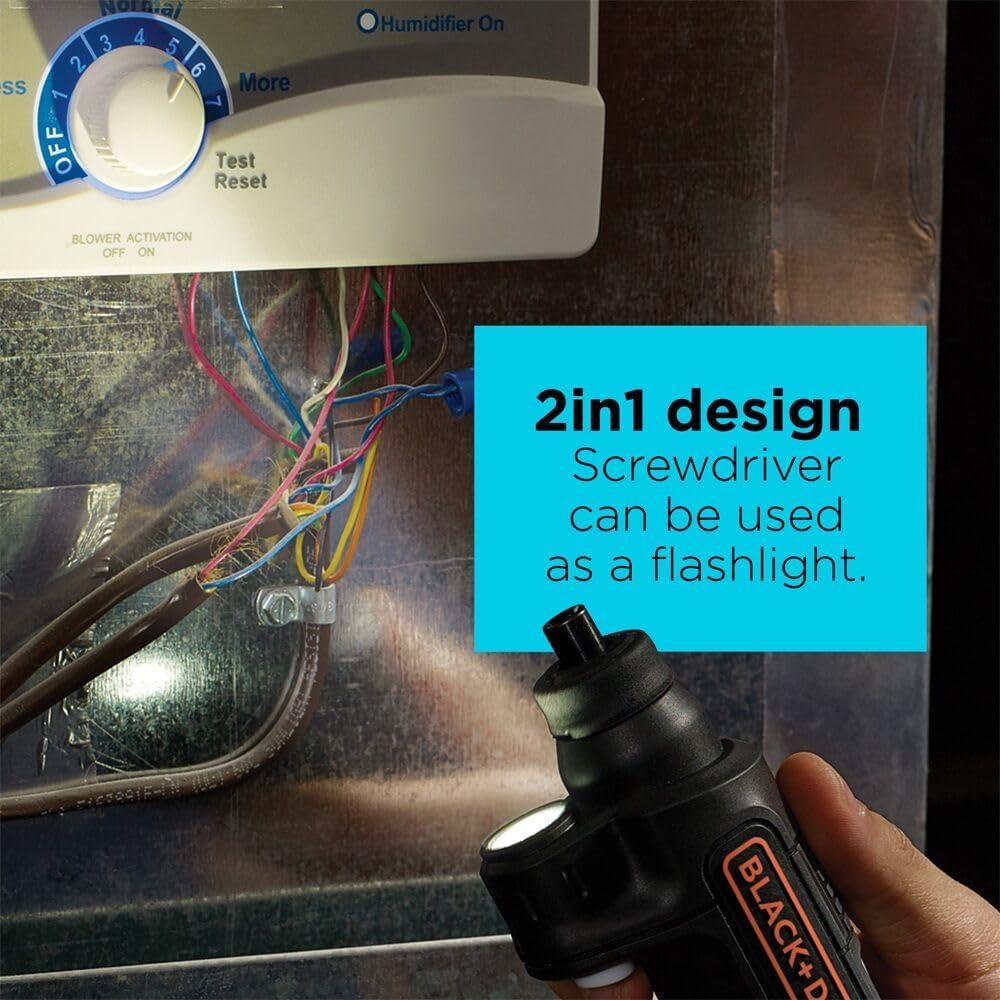 Destornillador Inalámbrico 4V MAX BLACK+DECKER BDCSFL20C