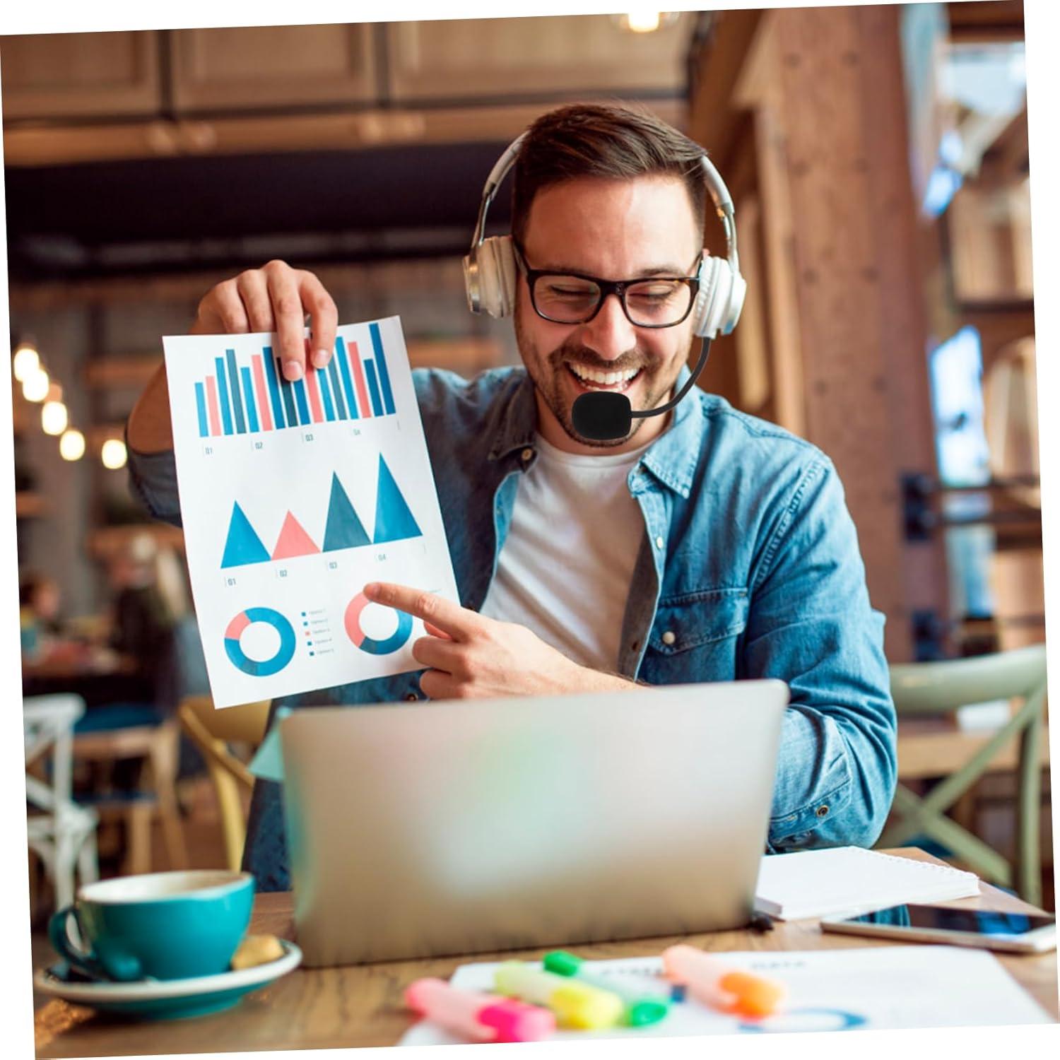 Micrófono de Auriculares Kisangel con Cancelación de Ruido