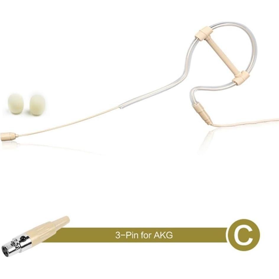 Micrófono de Diadema Beige HOgardenME 6mm Omnidireccional