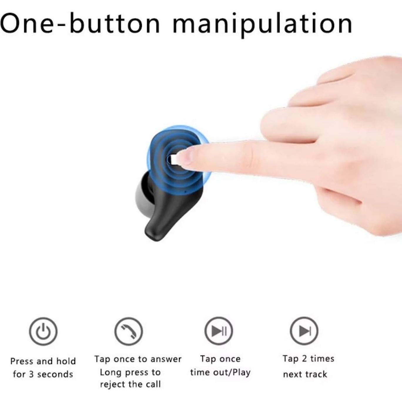 Auriculares Inalámbricos Bluetooth 5.0 Blackweb TWS HiFi 30H