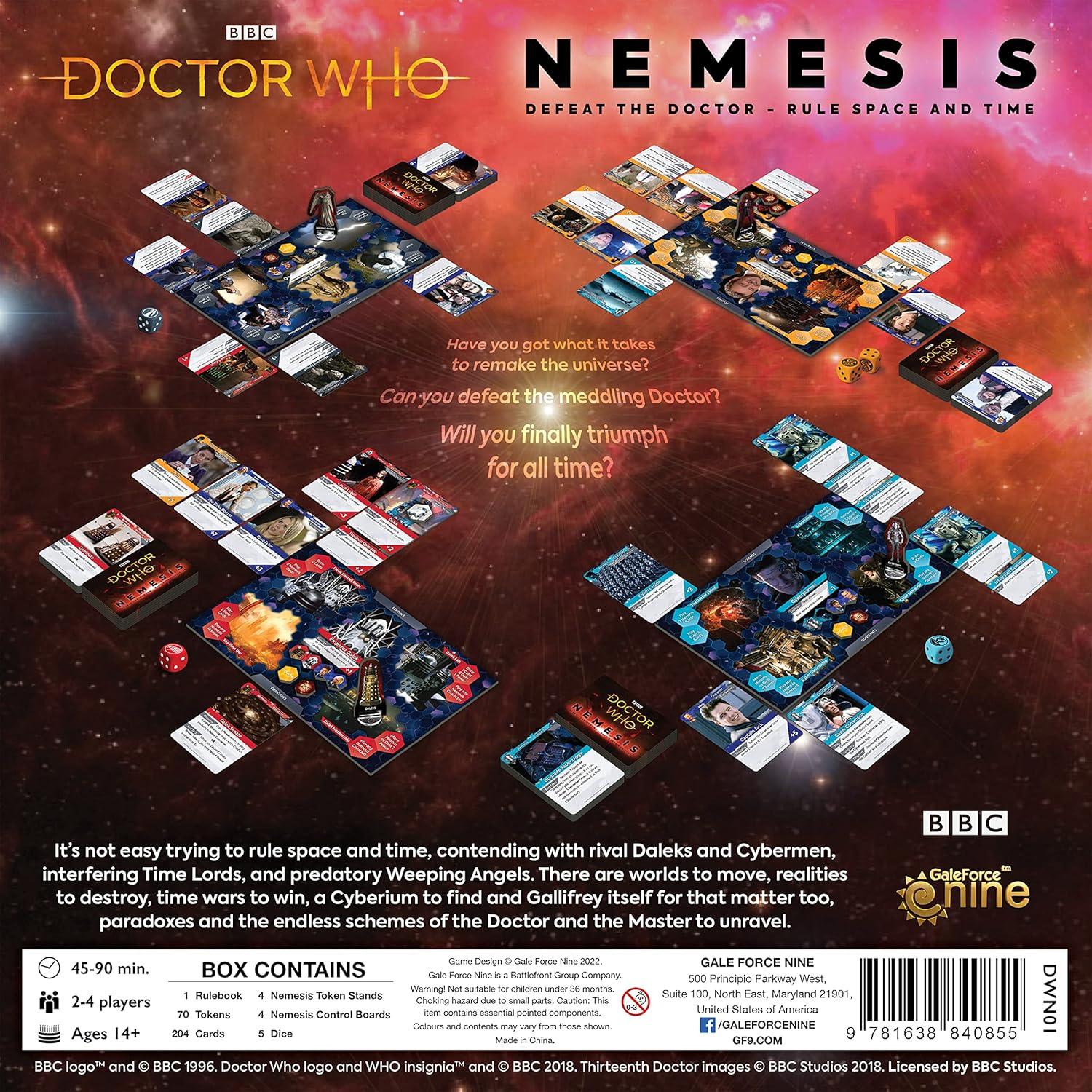 Juego de Mesa Doctor Who: Nemesis Gale Force Nine, 2-4 Jugadores