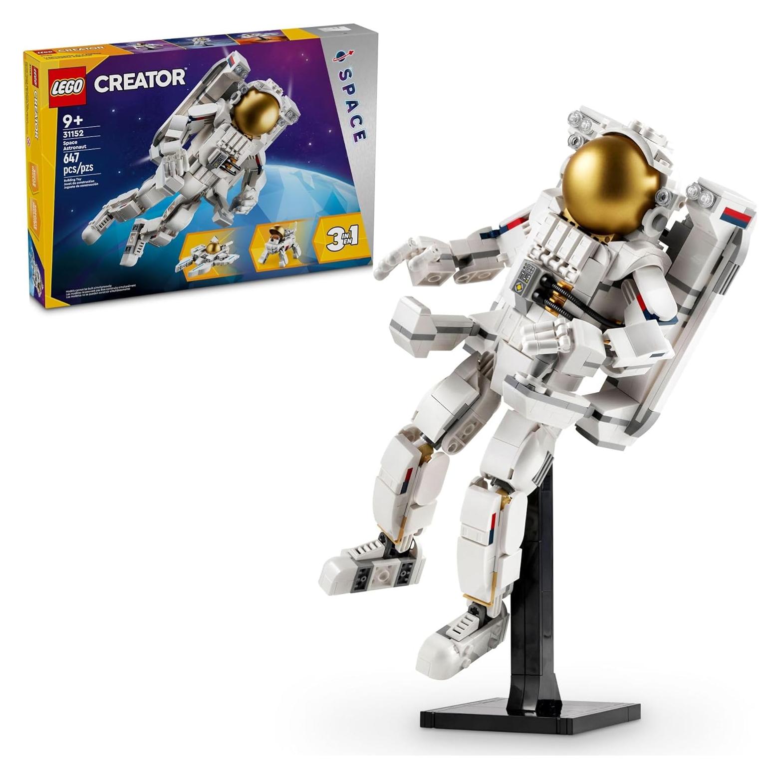 LEGO Creator 3 en 1 Astronauta Espacial 647 Piezas