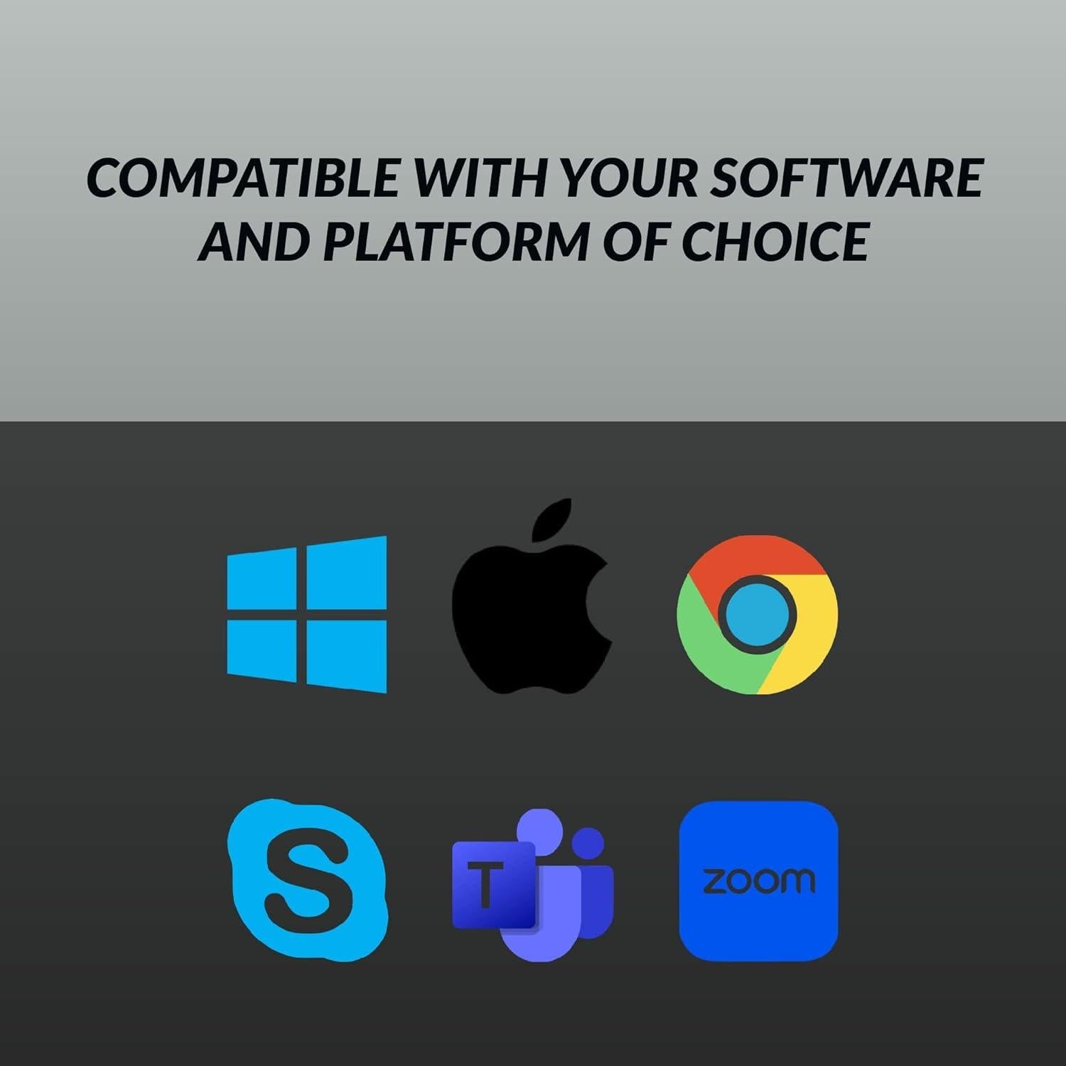 Auriculares USB-C Cyber Acoustics AC-304C con micrófono AI