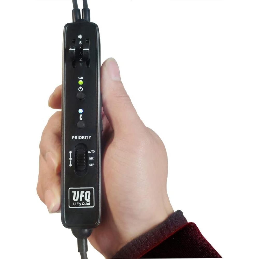 Auricular Bluetooth UFQ BT A28 ANR para Aviación - Bluetooth 5.3
