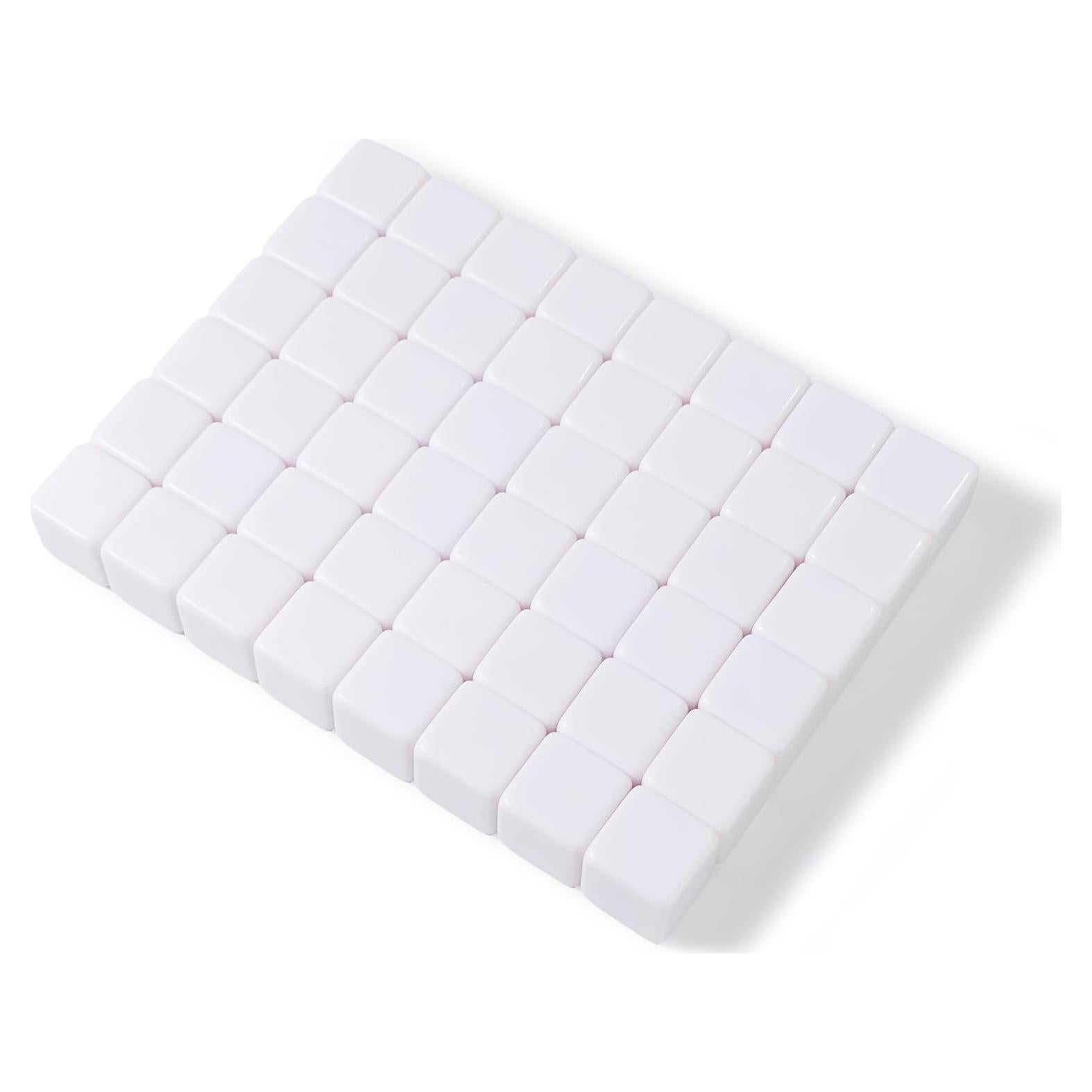 50 Dados en Blanco 16mm Apostrophe Games - Accesorios DIY