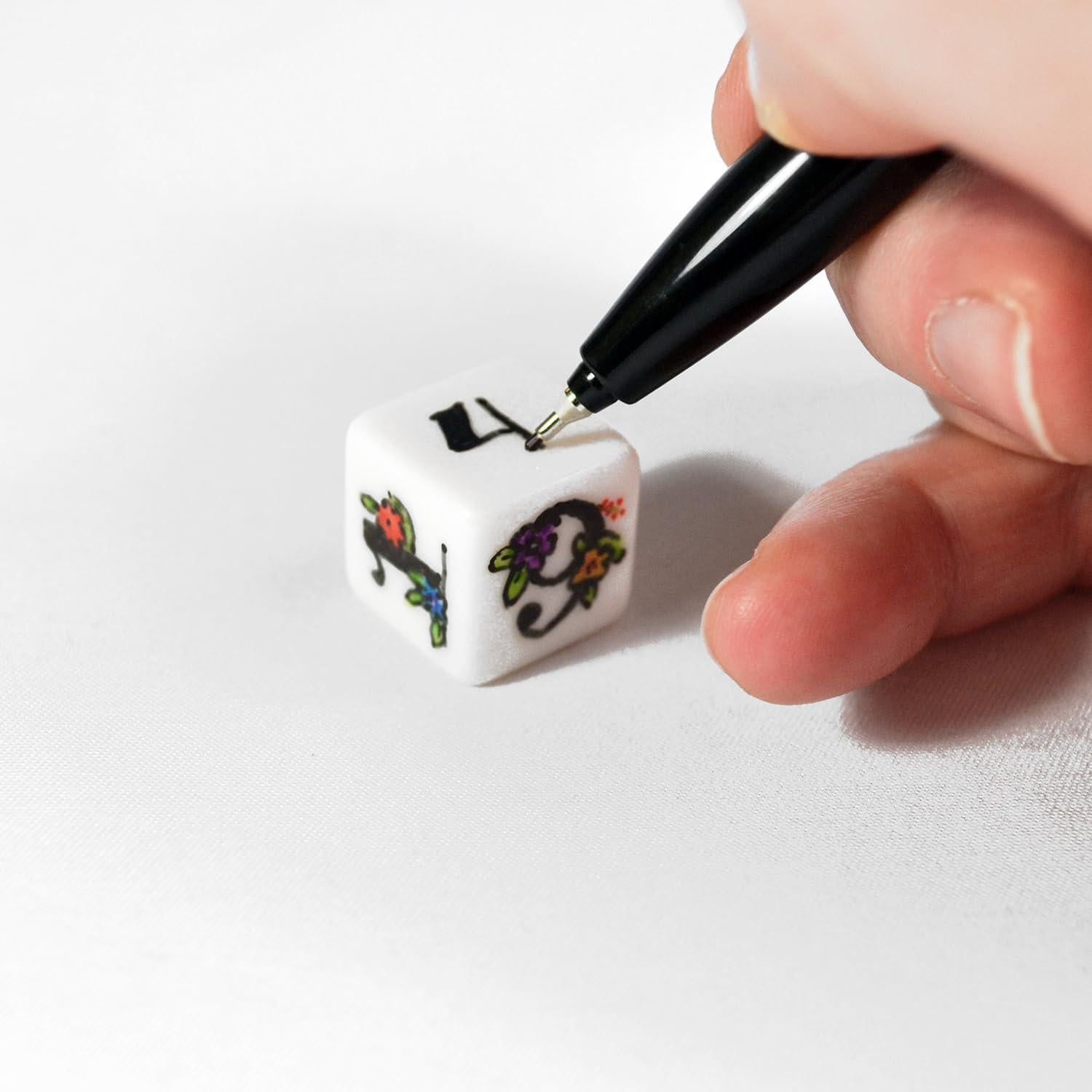 50 Dados en Blanco 16mm Apostrophe Games - Accesorios DIY