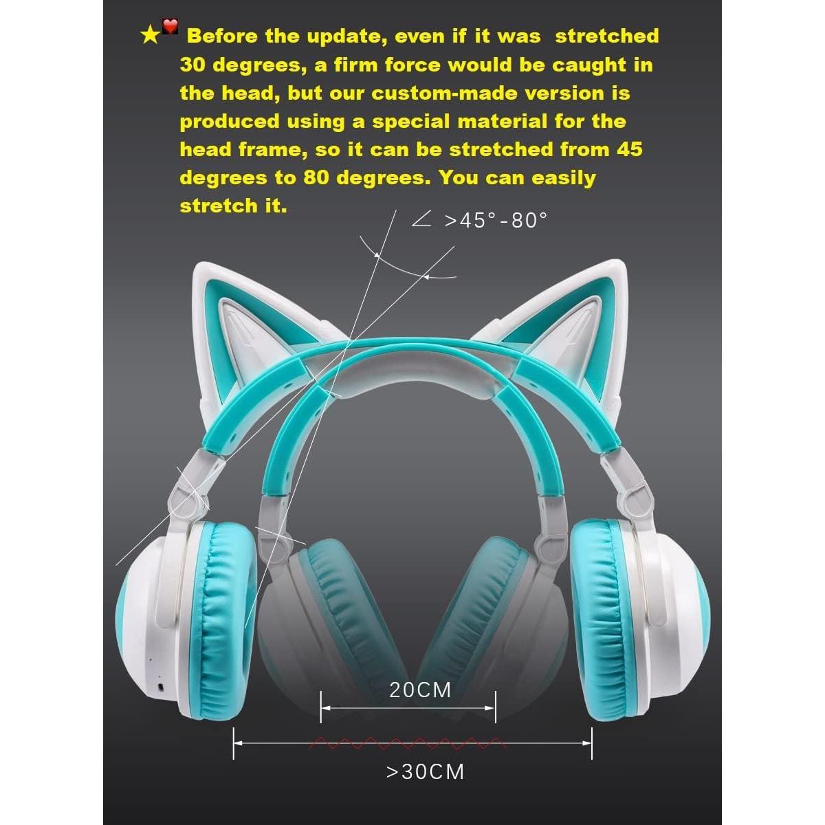 Auriculares Inalámbricos Gato Verde AR102A4BKA 12 Modos Luz